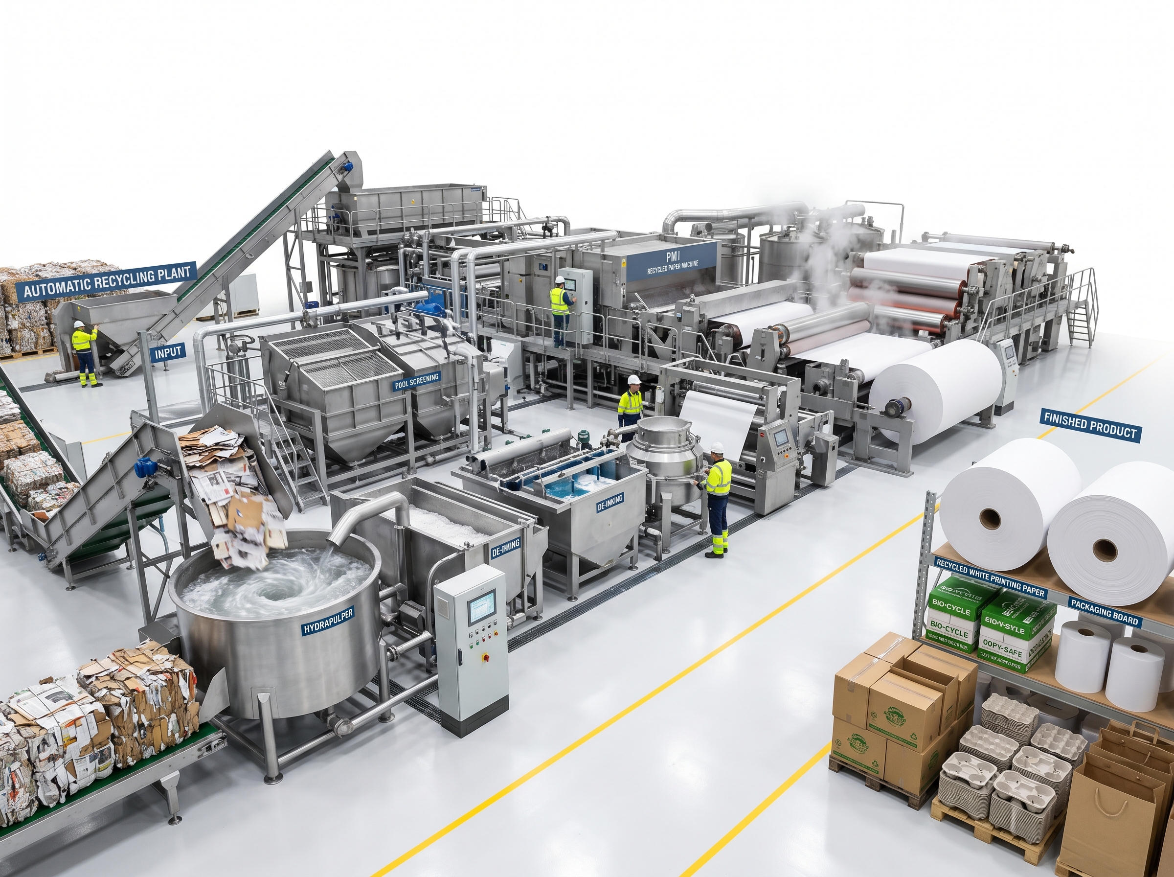 Automatic Waste Paper Recycling Plant view 2